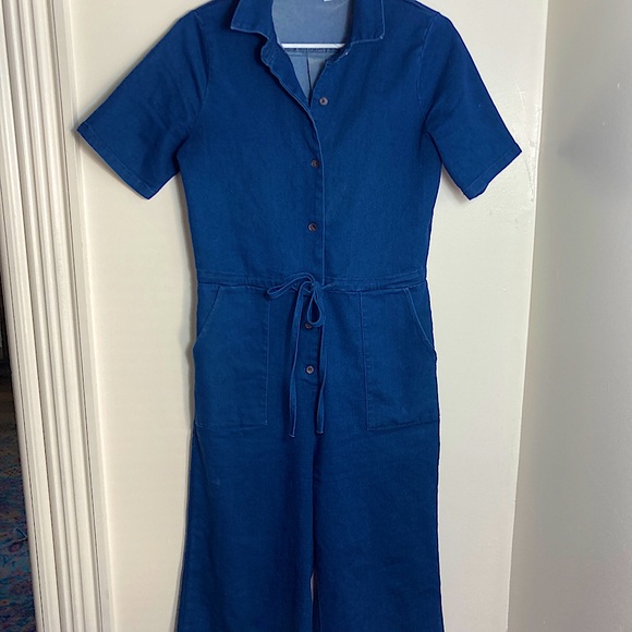 Piper and Scoot denim jumpsuit! Size small, super stretchy, comply and adorable. - Picture 1 of 3
